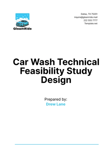 Free Car Wash Technical Feasibility Study Design Template to Edit Online