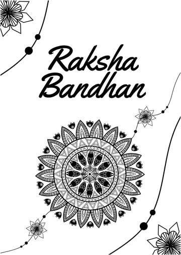 Free Raksha Bandhan Art Drawing Template to Edit Online