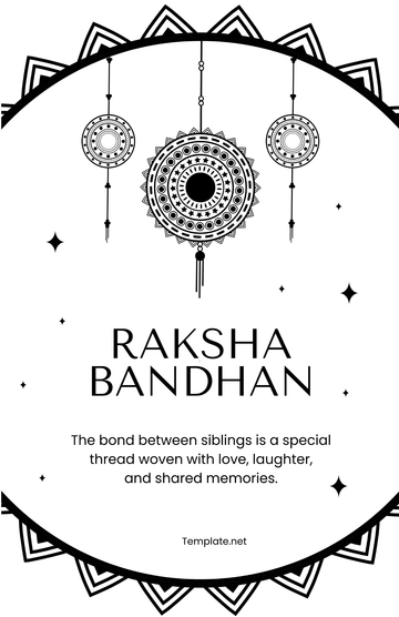 Free Raksha Bandhan Drawing Poster Template to Edit Online