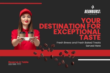 Free Cafe Service Banner Template to Edit Online