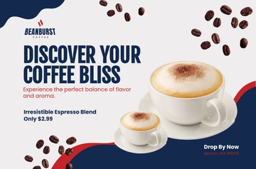 Free Cafe Promotion Banner Template to Edit Online