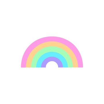 Free Rainbow Sticker Clipart to Edit Online