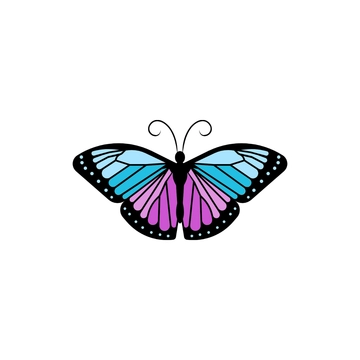 Free Butterfly Sticker Clipart to Edit Online