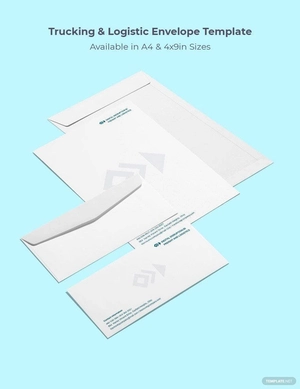 Trucking Logistics Envelope Template