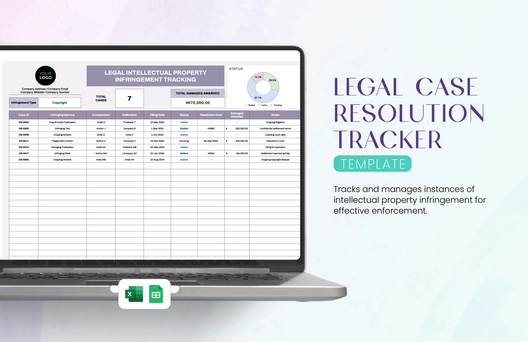 Legal Intellectual Property Infringement Tracking Template