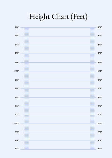 Free Height Chart In Feet Template to Edit Online