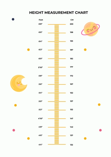 Free Height Measurement Chart Template to Edit Online