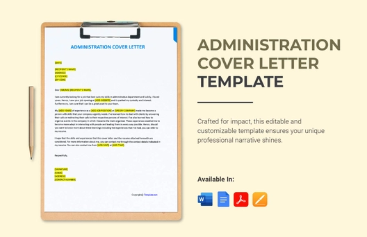 Administration Cover Letter Template