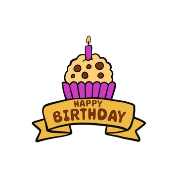 Free Birthday Sticker Clipart to Edit Online