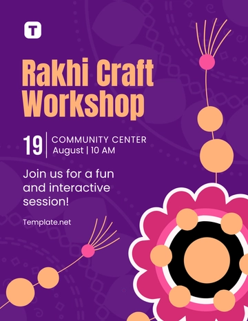 Free Raksha Bandhan Flyer Template to Edit Online