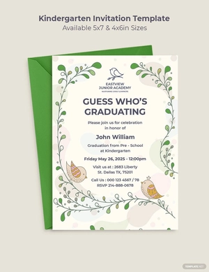 Kindergarten Invitation Template