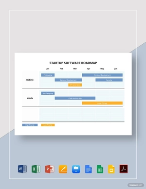 Startup Software Roadmap Template