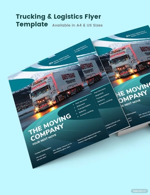 Trucking Logistics Flyer Template