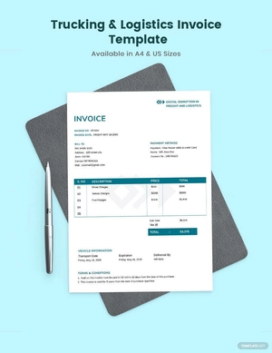 Trucking Logistics Invoice Template