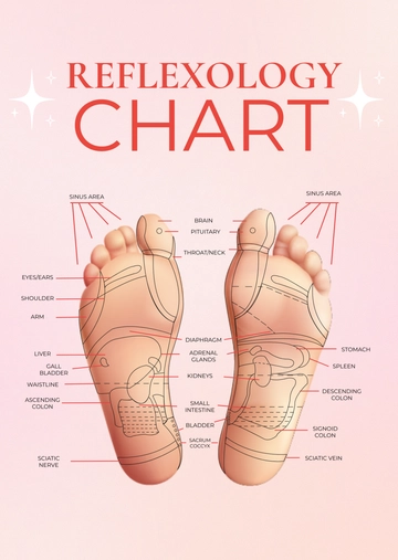 Free Reflexology Chart Template to Edit Online