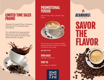 Free Cafe Sales Brochure Template to Edit Online