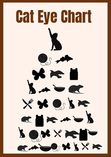 Free Cat Eye Chart Template to Edit Online