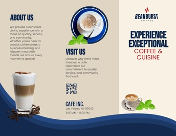Free Cafe Service Brochure Template to Edit Online