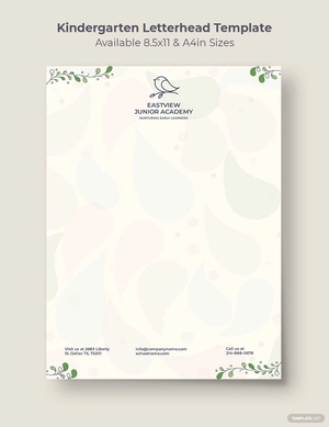Kindergarten Letterhead Template