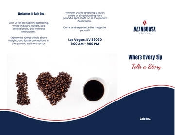 Free Cafe Trifold Brochure Template to Edit Online