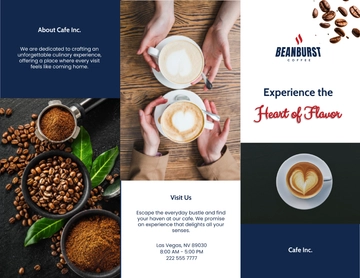 Free Cafe Business Brochure Template to Edit Online