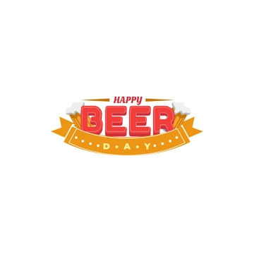 Free Beer Day Typography Clipart to Edit Online