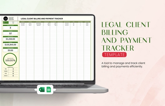 Legal Client Billing and Payment Tracker Template