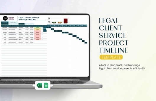 Legal Client Service Project Timeline Template