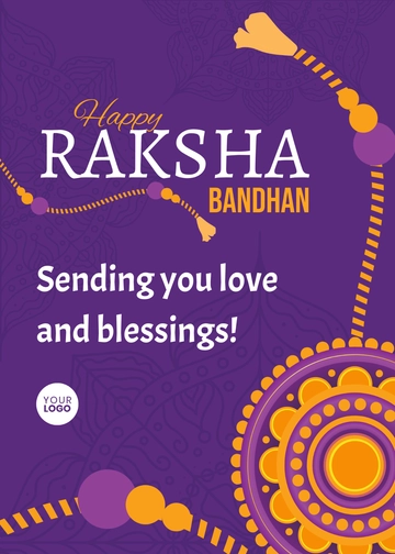 Free Raksha Bandhan Short Wishes Template to Edit Online