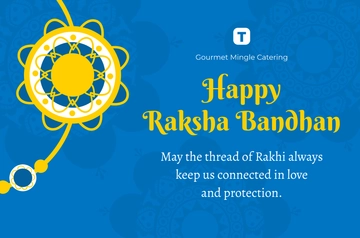 Free Raksha Bandhan Banner Template to Edit Online