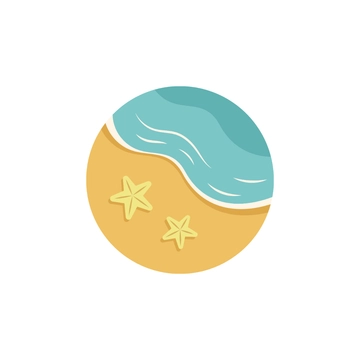 Free Beach Sticker Clipart to Edit Online
