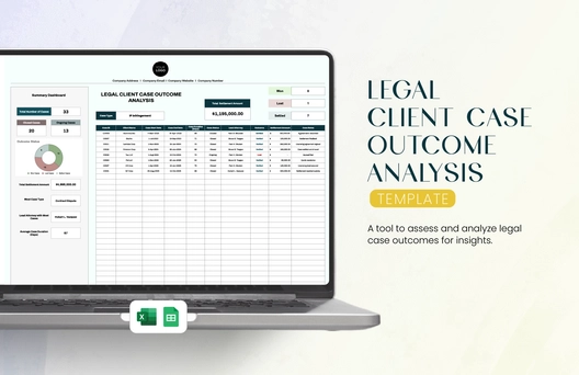 Legal Client Case Outcome Analysis Template