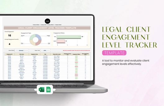 Legal Client Engagement Level Tracker Template