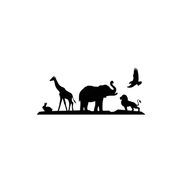 Free Animal Silhouette to Edit Online