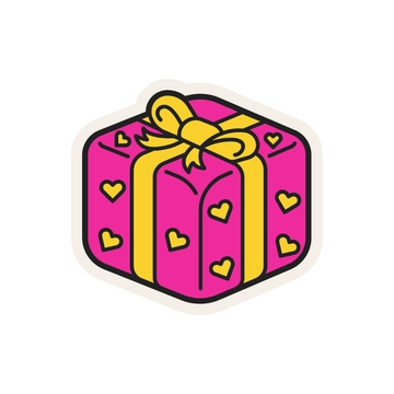Free Gift Sticker to Edit Online