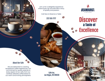 Free Cafe Promotional Brochure Template to Edit Online