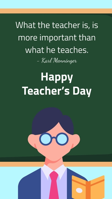 Free Teachers Day Appreciation Quote Template to Edit Online