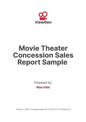 Free Movie Theater Concession Sales Report Sample??Template to Edit Online