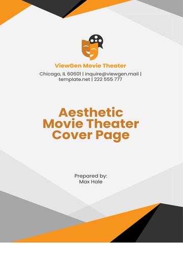 Free Simple%C2%A0Movie Theater Business Plan Template to Edit Online