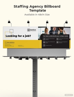 Staffing Agency Billboard Template