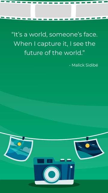 Free World Photography Day Quote for Instagram Template to Edit Online