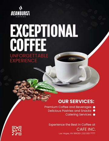 Free Cafe Service Flyer Template to Edit Online