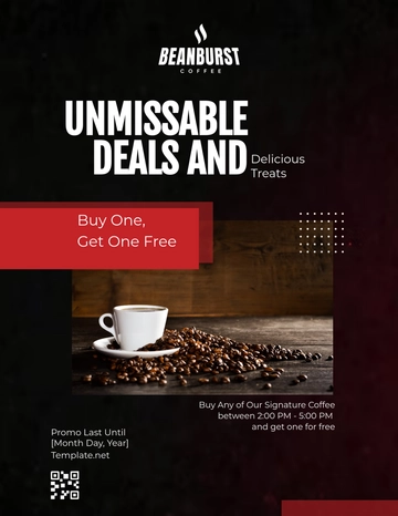 Creative Cafe Announcement Flyer Template - Edit Online & Download