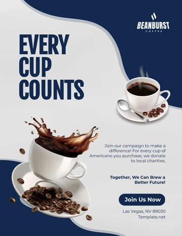 Free Cafe Campaign Flyer Template to Edit Online