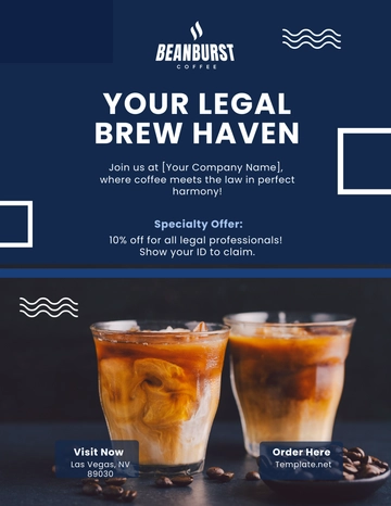 Free Cafe Legal Flyer Template to Edit Online