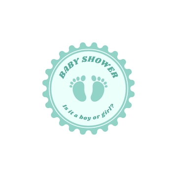 Free Baby Shower Sticker Clipart to Edit Online