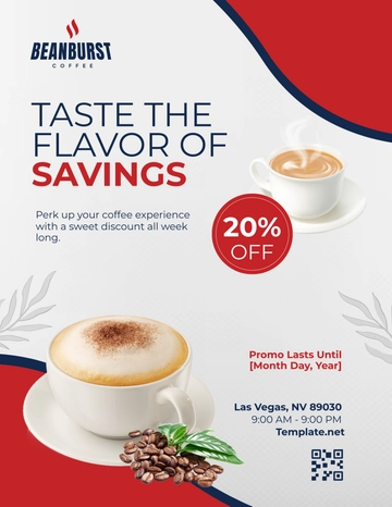 Free Cafe Promotion Flyer Template to Edit Online