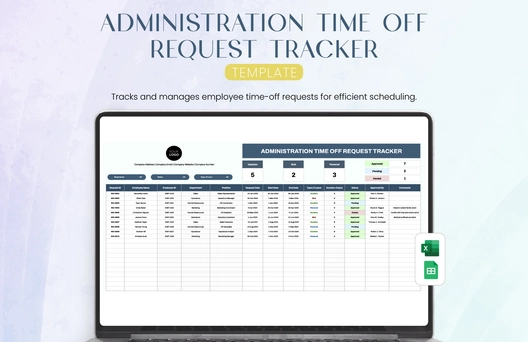 Administration Time Off Request Tracker Template