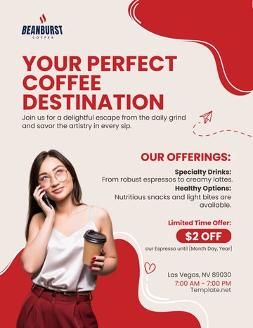 Free Cafe Information Flyer Template to Edit Online