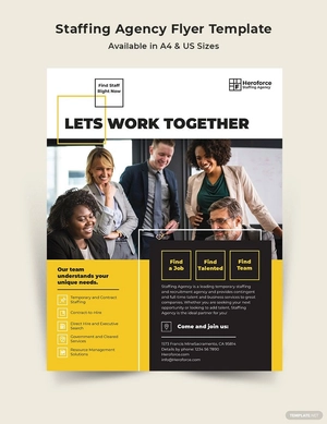 Staffing Agency Flyer Template
